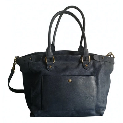 Pre-owned Vanessa Bruno Navy Leather Handbag