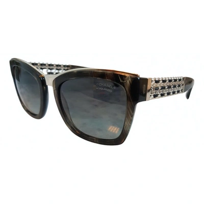 Pre-owned Chanel Anthracite Sunglasses