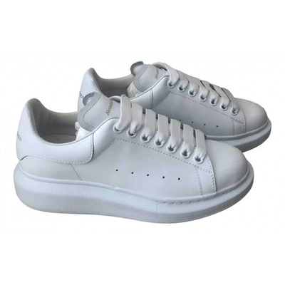 Pre-owned Alexander Mcqueen Oversize White Leather Trainers