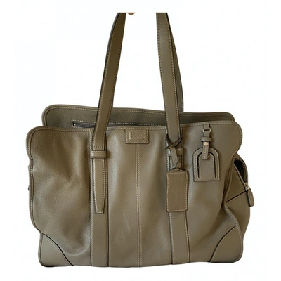 Pre-owned Lancel Beige Leather Handbag