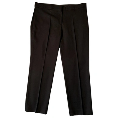 Pre-owned Alexander Mcqueen Black Wool Trousers