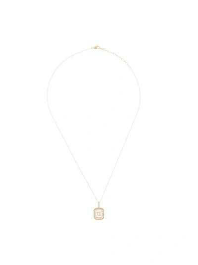 Shop Mateo 14kt Yellow Gold G Diamond Necklace