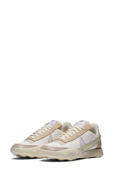 Shop Nike Waffle Racer 2x Sneaker In Ivory/ Silver/ Muslin/ Jade