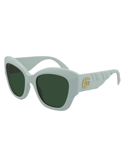 Shop Gucci Gg0808s Sunglasses In Green Green Green