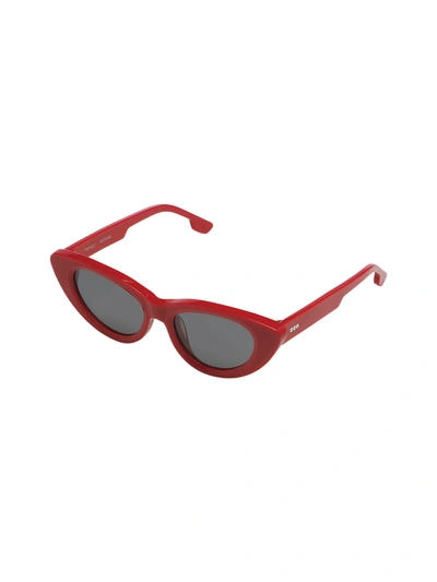 Shop Komono Kelly Sunglasses In Racing Red