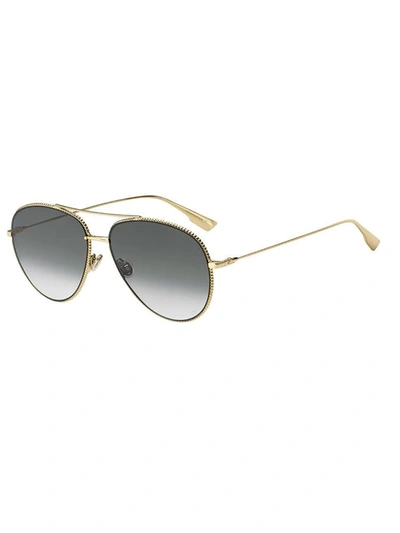 Shop Dior Society3 Sunglasses In G Gold
