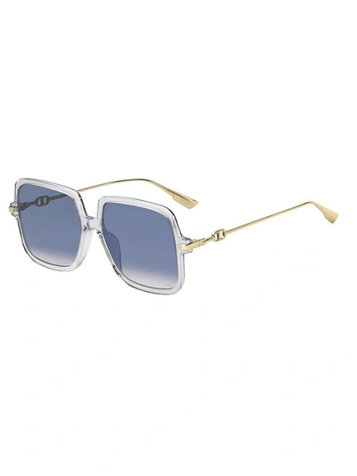 Shop Dior Link1 Sunglasses In Crystal
