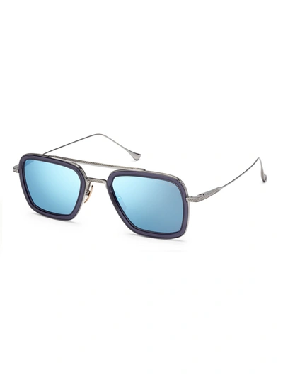 Shop Dita 7806/a/smk/pld/52 Flight.006 Sunglasses In Smoke Grey Crystal Black