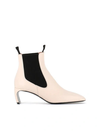 Shop Lanvin Ankle Boot J In White