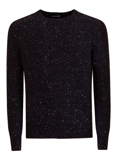 Shop Saint Laurent Melange Sweater In Grigio
