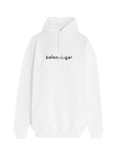 Shop Balenciaga Hoodie Medium Fit In White Black
