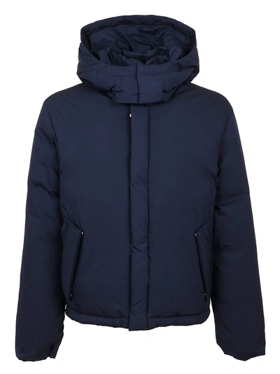 Shop Kenzo Duvet Jacket In Navy Blue