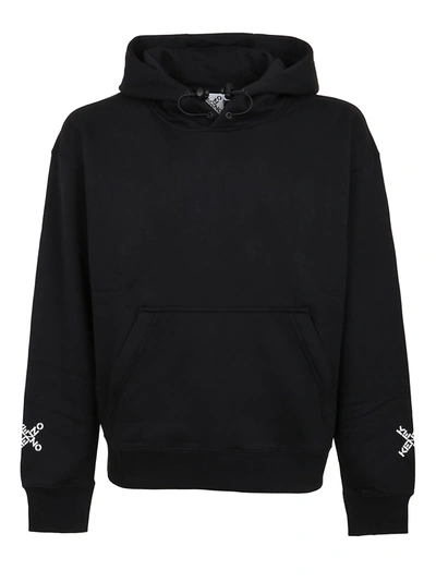 Shop Kenzo Sport Hoodie (`big X`) In Black