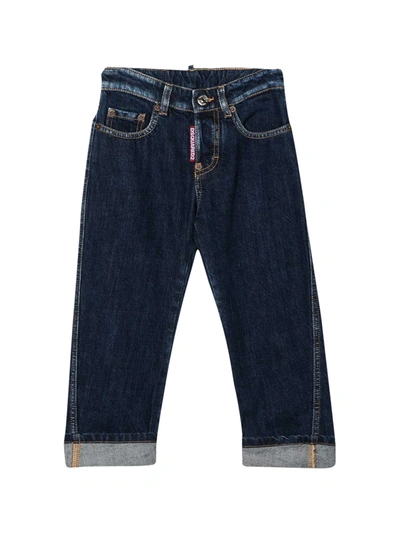 Shop Dsquared2 Teen Jeans In Blu