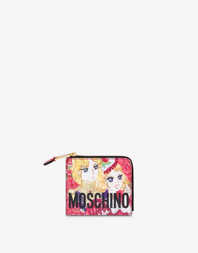 Shop Moschino Wallet With Animé Print In Red