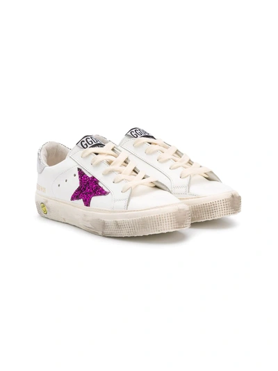 Shop Golden Goose May Low-top Trainers In White