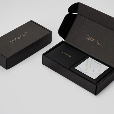 Lily & Roo Solid Gold Medium Round St Christopher Necklace In Gold