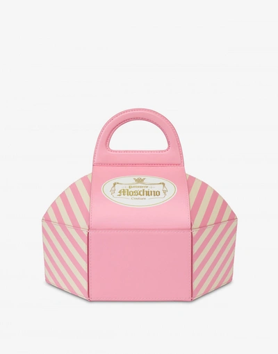 Shop Moschino Cake Box Bag In Pink