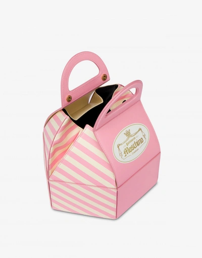 Shop Moschino Cake Box Bag In Pink