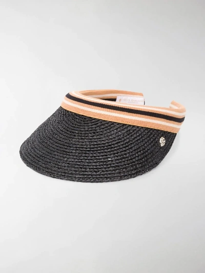 Shop Helen Kaminski Iconic Marina Visor Hat In Black