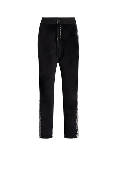 Shop Roberto Cavalli Logo Stripe Tracksuit Pants In Black