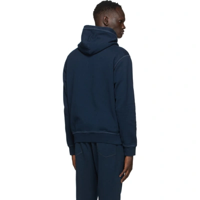 Shop Dsquared2 Navy Icon Hoodie In 478 Navyblu