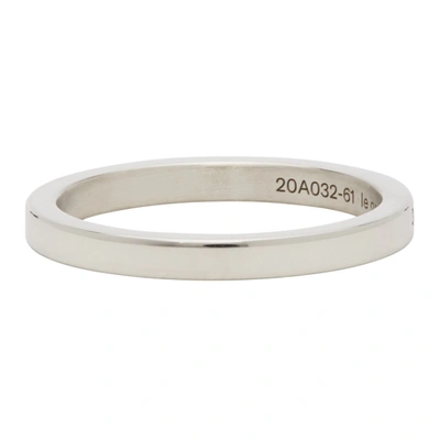 Shop Le Gramme Silver Polished 'le 3 Grammes' Ribbon Ring