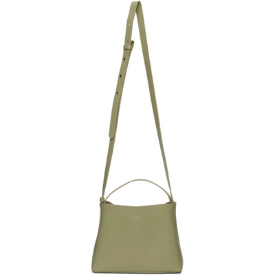 Shop Aesther Ekme Green Mini Shoulder Bag In 143 Carnegi