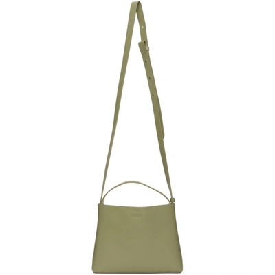 Shop Aesther Ekme Green Mini Shoulder Bag In 143 Carnegi