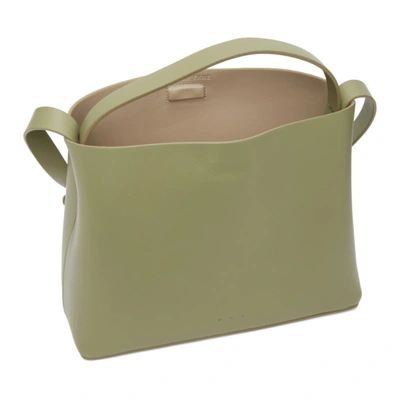 Shop Aesther Ekme Green Mini Shoulder Bag In 143 Carnegi