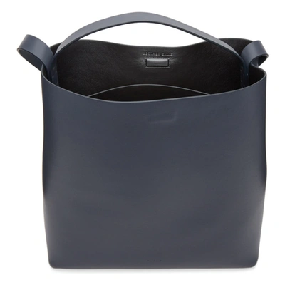 Shop Aesther Ekme Blue Square Tote Bag In 142 Shadow