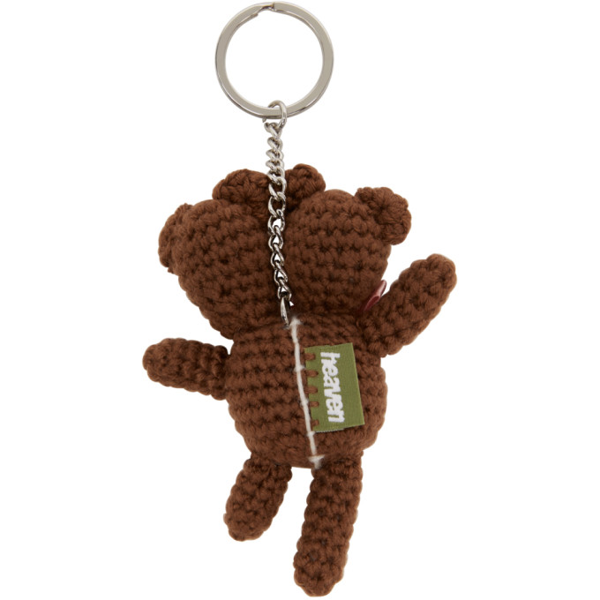 marc jacobs heaven brown bear trap charm pouch