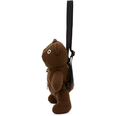 Shop Marc Jacobs Brown Heaven By  Double-headed Teddy Backpack