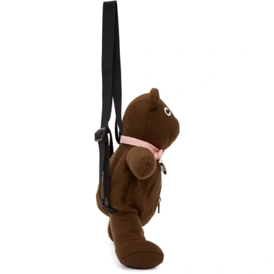 Shop Marc Jacobs Brown Heaven By  Double-headed Teddy Backpack