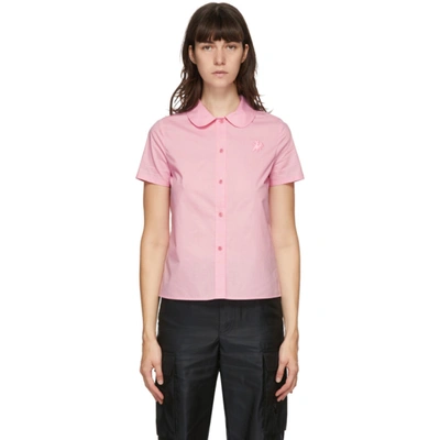 Shop Marc Jacobs Pink Heaven By  Tiny Teddy Collared Short Sleeve Shirt