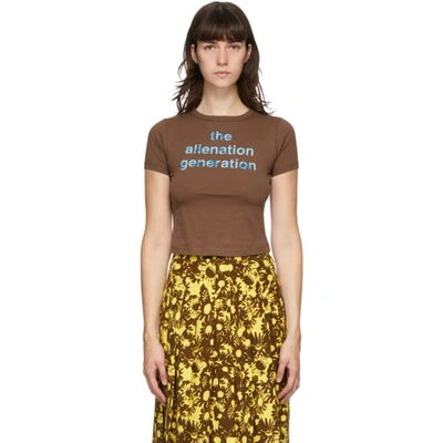 Shop Marc Jacobs Brown Heaven By  Alienation Generation Baby T-shirt