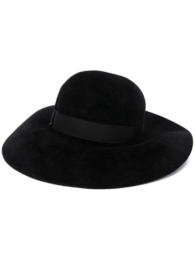 Shop Borsalino Claudette Hat In Black