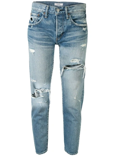 Moussy Vintage Bowie Tapered Jeans In Blue | ModeSens