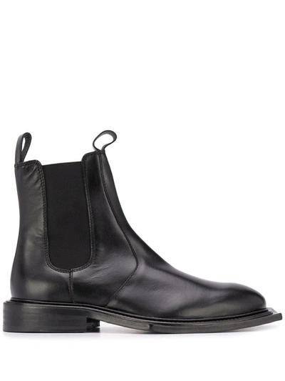Shop Martine Rose Elasticated Panel Boots In Black