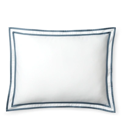 Shop Ralph Lauren Spencer Border Throw Pillow In Light Blue