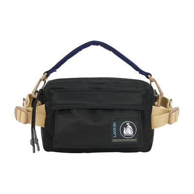 Shop Lanvin Logo Belt Bag In Noir