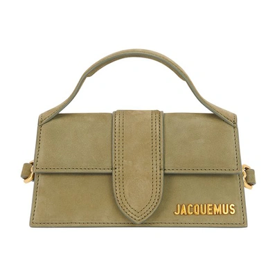 Shop Jacquemus Bambino Bag In Dark Green