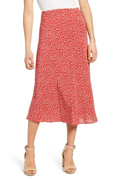Shop Rails Anya Print Midi Skirt In Carmine Daisies