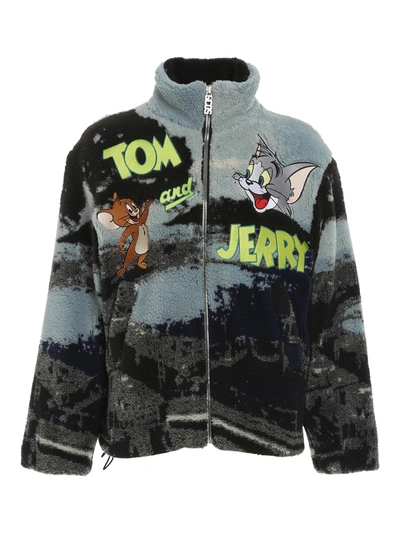 Shop Gcds Tom And Jerry™ Logo Jacket In Multicolour