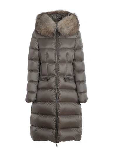 Shop Moncler Boedic Coat In Grey