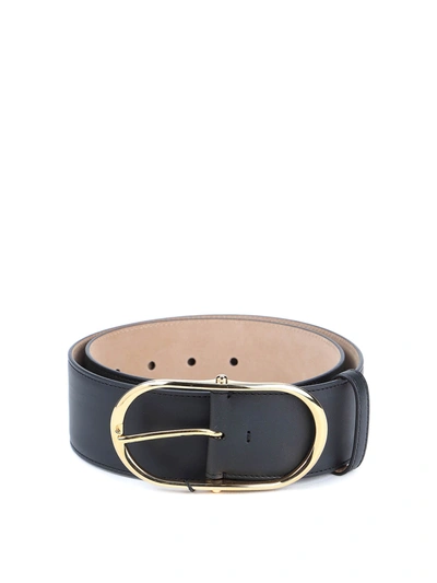 Shop Dolce & Gabbana Leather Belt In Black