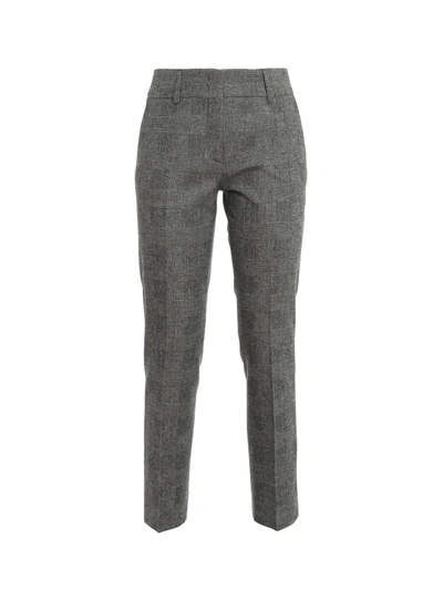 Shop Piazza Sempione Wool Blend Trousers In Grey