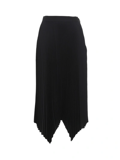 Shop Tory Burch Sunburst Pleated Skirt In Black