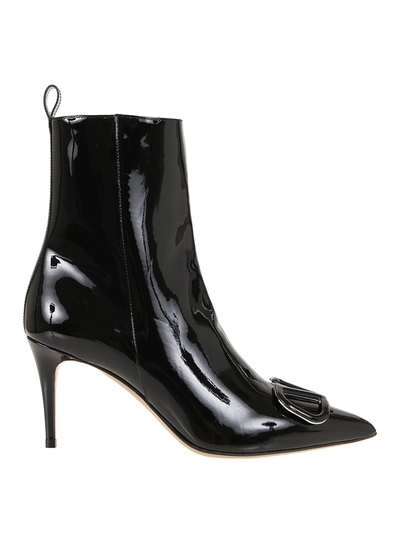 Shop Valentino Bootie Vlogo In No Nero