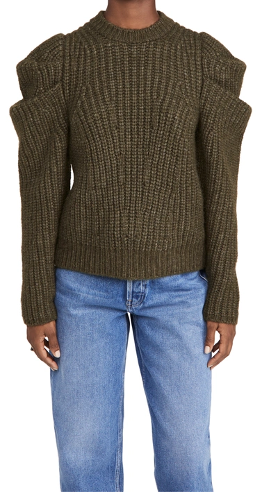 Shop Ulla Johnson Daphne Alpaca Pullover In Moss